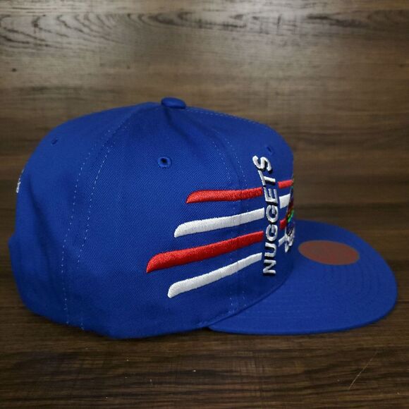 Denver Nuggets Mitchell & Ness NBA Deadstock‎ Snapback Hat Cap Blue NWT - Picture 4 of 8